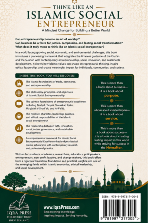 Think Like an Islamic Social Entrepreneur: A Mindset Change for Building a Better World
